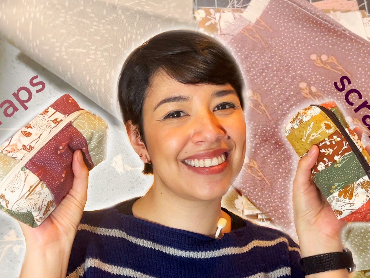 Scrappy Quilted Zipper Pouch&nbsp;Tutorial